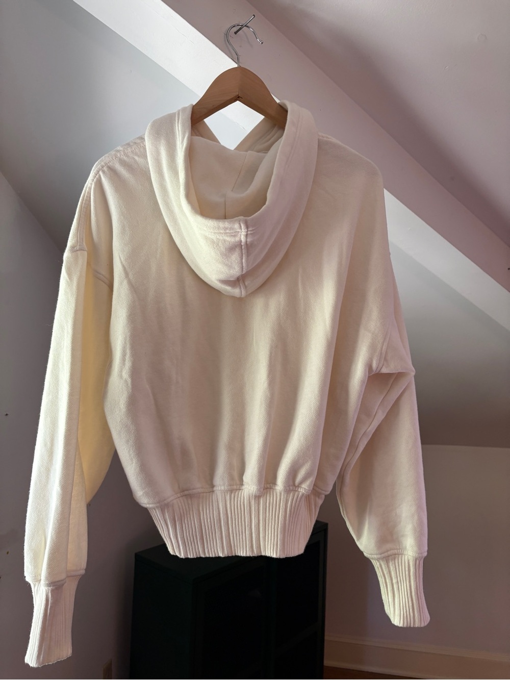 aerie Cream Crewneck Hoodie with Bow Detail - size xs - Picture 3 of 5